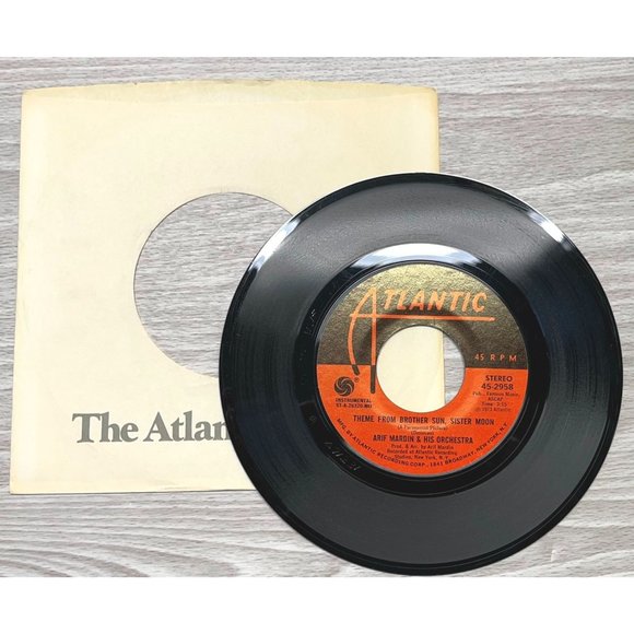 Arif Mardin & His Orchestra Yester Year / Theme From Brother Sun 45 Record VG+ - Picture 3 of 4